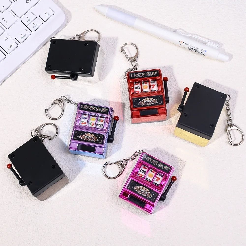 Retro Stress Reliever Keychain - Fruit Slot Machine review and price