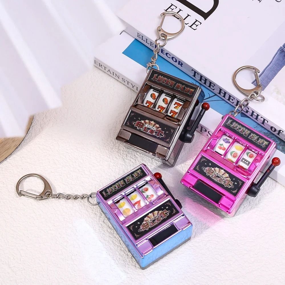 Retro Stress Reliever Keychain - Fruit Slot Machine review and price