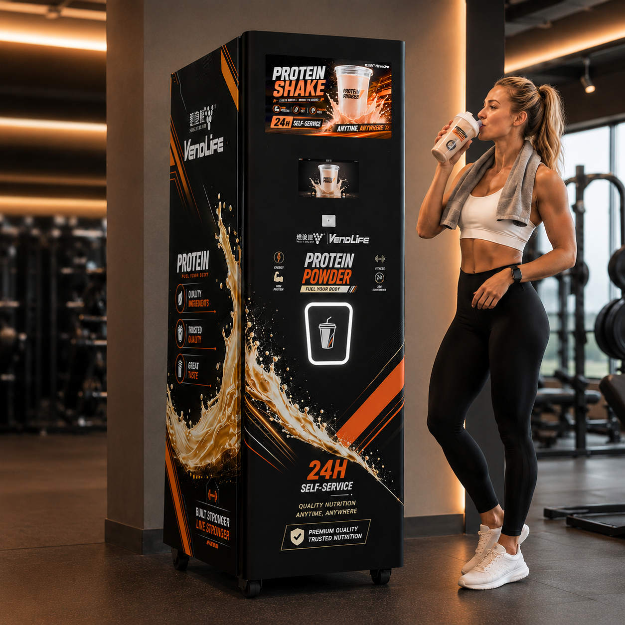 Gym Protein Powder Vending Mac - Popcorn Vending Machine review and price