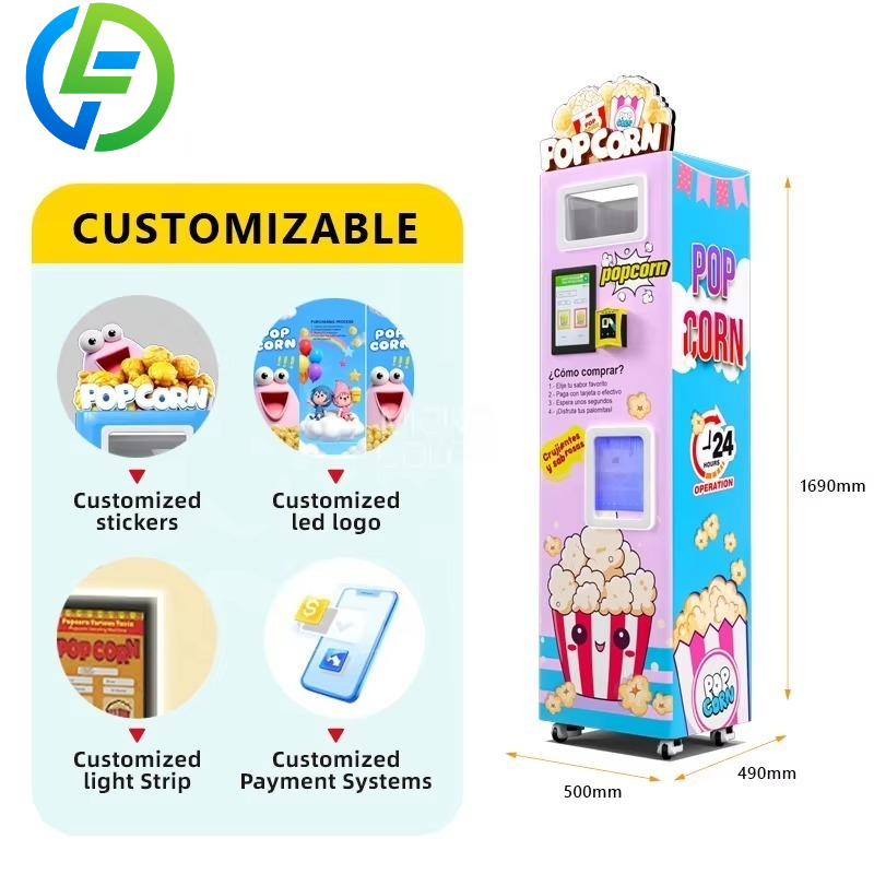 Customized Factory Intelligent - Popcorn Vending Machine review and price