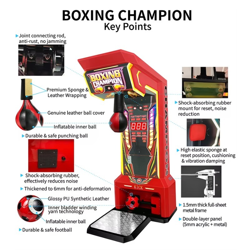 2‑in‑1 Coin Operated Boxing Ar - Boxing Machine Arcade review and price